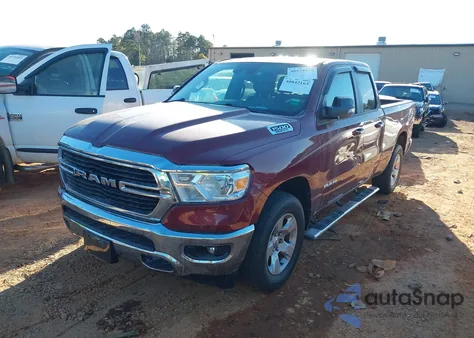 2021 Ram 1500 Big Horn 4X4 6'4 Box из США, поврежденный, VIN 1C6SRFBT9MN599828